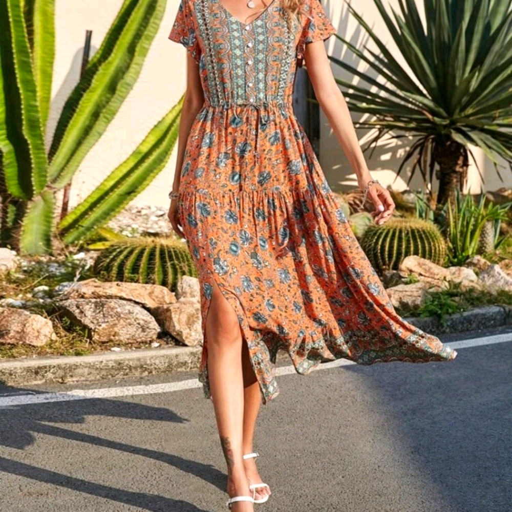 Boho Midi Dress